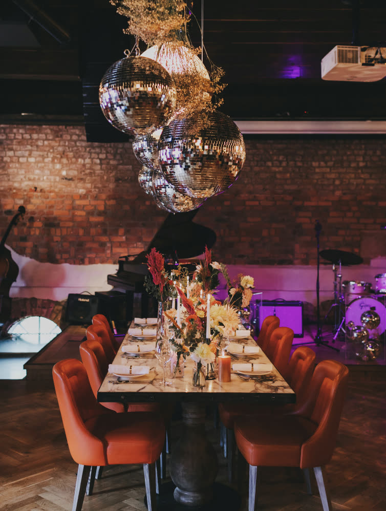 A private dining event set up at an Individual Restaurants venue